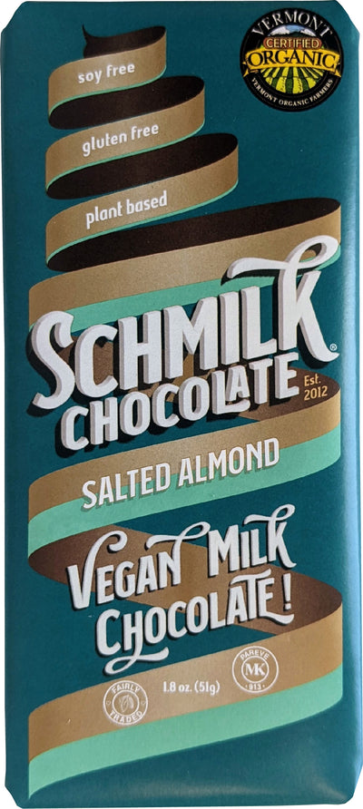 Salted Almond Vegan Chocolate Bar