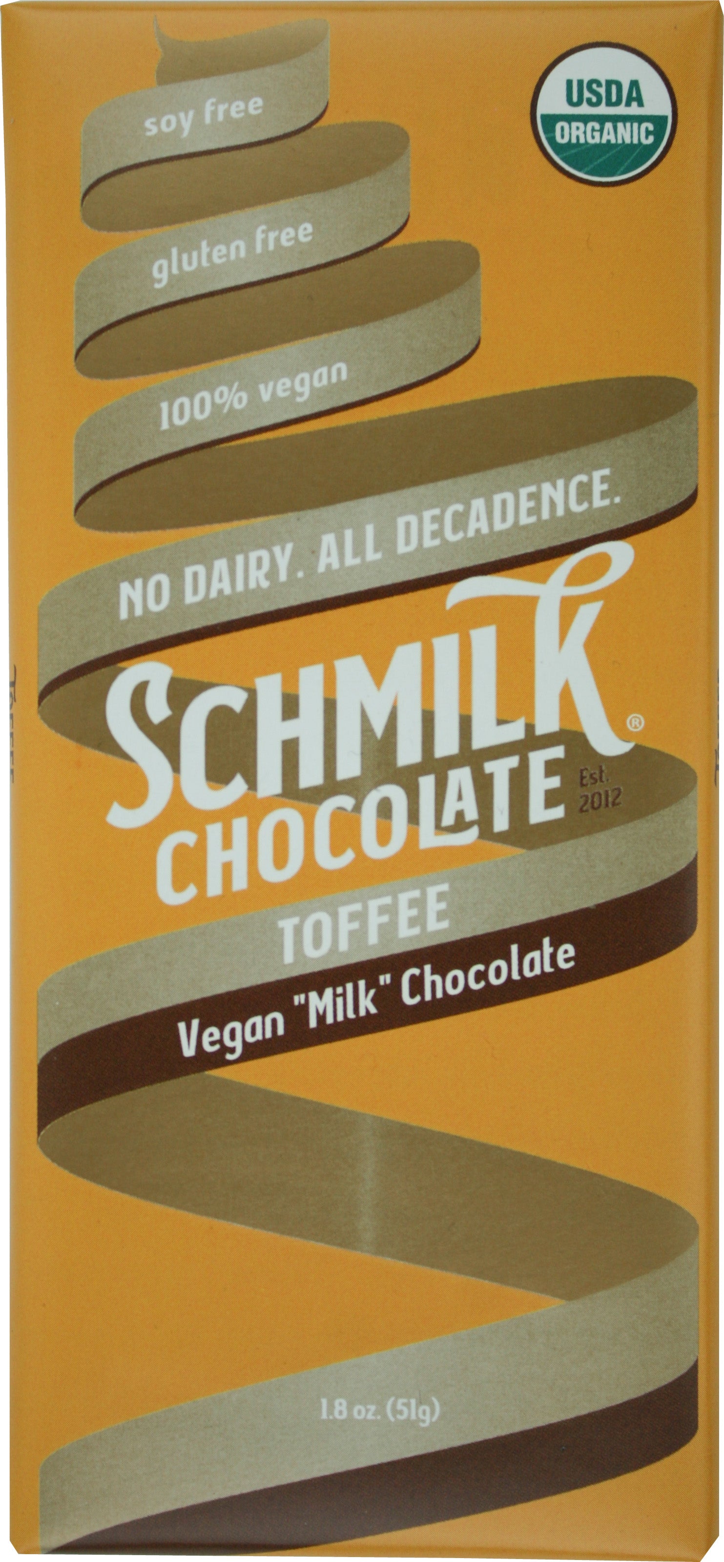 Vegan Toffee Milk Chocolate Bars - Shop Vegan Chocolate Candies