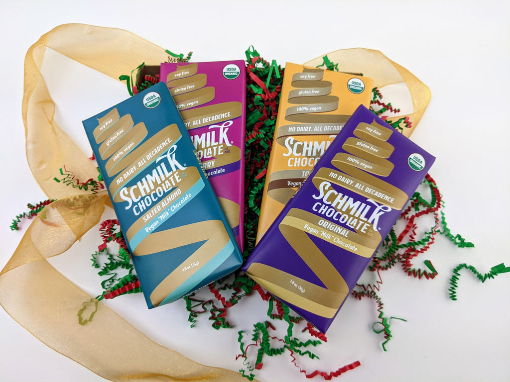 Gift Variety of Schmilk® Vegan Chocolate Bars (4-Pack) - Shop Vegan Chocolate Candies